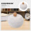1White Dual-Compartment Ceramic Urn for Pet Ashes and Fur 5