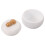 1White Dual-Compartment Ceramic Urn for Pet Ashes and Fur 10