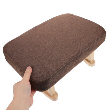 Fauteuil Pour Chambre Pieds En Bois Siège Doux Café