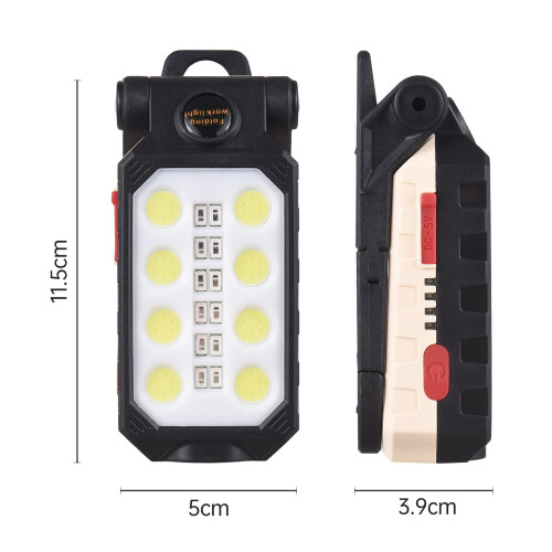 COB LED-arbeidslys, 180 svingbar, 4 moduser, IPX6 1