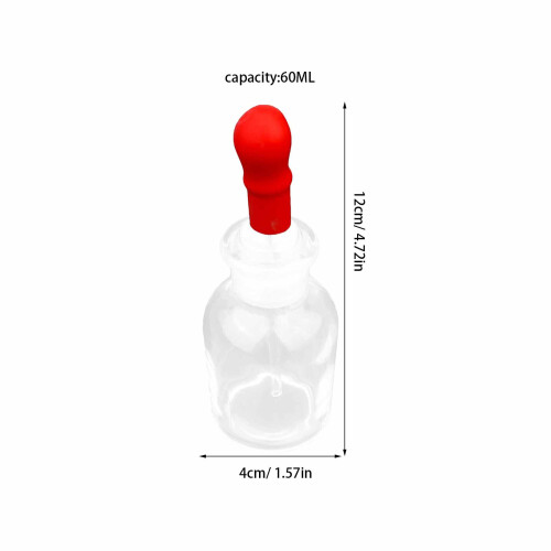 6Pcs Clear Glass Dropping Bottles Compact Refillable Perfume Bottles 1