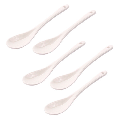 5 Pcs Mini Small Spoon Ancient Design Spoons Rounded 1