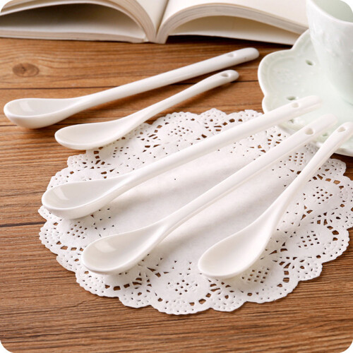 5 Pcs Mini Small Spoon Ancient Design Spoons Rounded 2