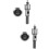 2Sets Silberner Türspion Für Tür Mit Optimalem 6