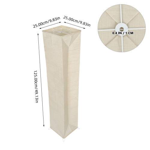 3Stk Ersatz Papier Lampenschirm Stehlampe Hellgelb Modern 1