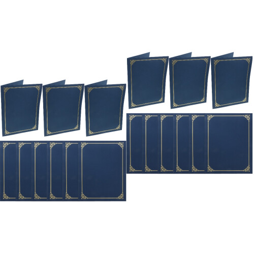 20Pcs Dark Blue Document Holders Paper Certificate and Diploma Covers 2