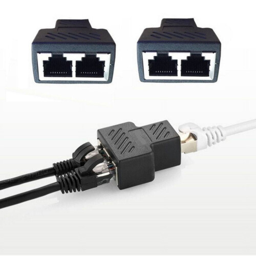 Προσαρμογέας διαχωριστή Ethernet RJ45 – 1 είσοδος προς 2 εξόδους 1