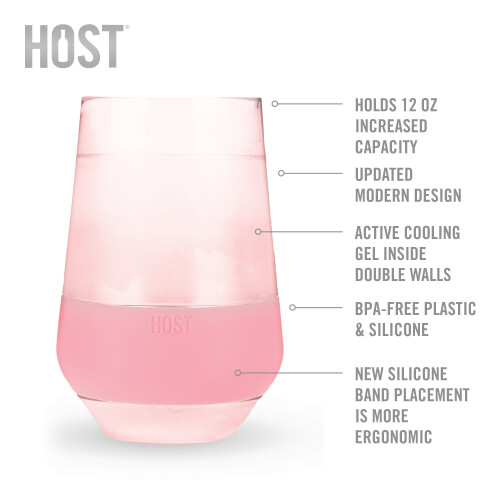 Host Freeze XL Μονωμένα Ποτήρια Κρασιού 12oz Σετ των 2 1