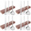 4Sets Pink Travel Spoon Fork Chopstick Set with Carrying Case 5