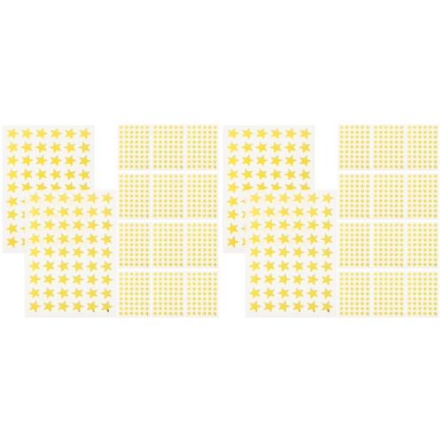 2 Pack Scrapbook Stickers Colorful Star Letter Decorations 1