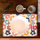 Vintage-Tischsets mit Blumenmuster, 4er-Set 2