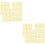 2 Pack Scrapbook Stickers Colorful Star Letter Decorations 5