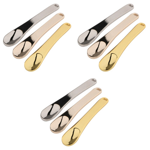 9Pièces Spatules Cosmétiques Mini Réutilisables Zinc Colorées 1
