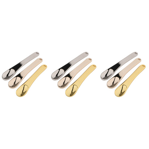 9Pièces Spatules Cosmétiques Mini Réutilisables Zinc Colorées 2