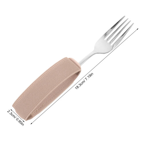 1Set Ergonomische Vorksteun Met Verstelbare Grip - Trilhulp Eetband 1