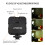 Suporte para vlogs Andoer para smartphone com microfone e luz LED 3