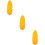 3Pcs Cute Yellow Car Antenna Decor Plastic Vehicle Accessory Set 8