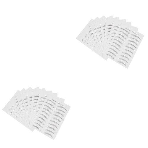 Makeup Brow Stickers Easy Apply Fake Eyebrows for Sparse Brows 2