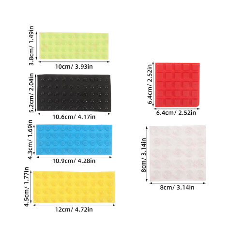 6Pcs Assorted Color Braille Dot Stickers for Blind School and Home 1