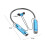 Cuffie Bluetooth con archetto da collo e auricolari retrattili 3
