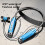 Cuffie Bluetooth con archetto da collo e auricolari retrattili 5