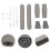1Set Crutch Accessories Multi Color Rubber Metal Replacement Pads Caps 10