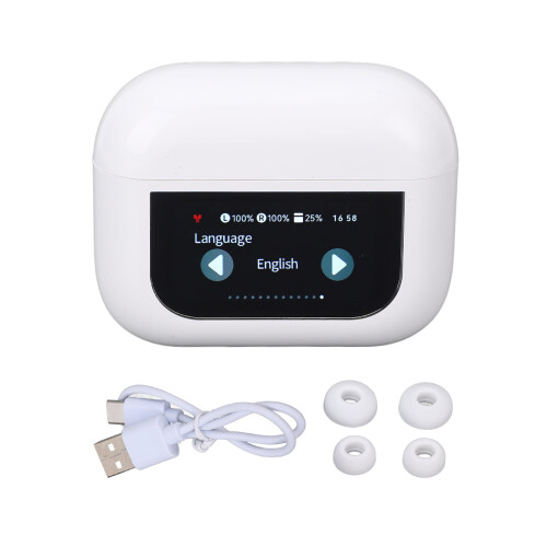 Căști wireless cu ANC și control tactil, 1 pereche 1
