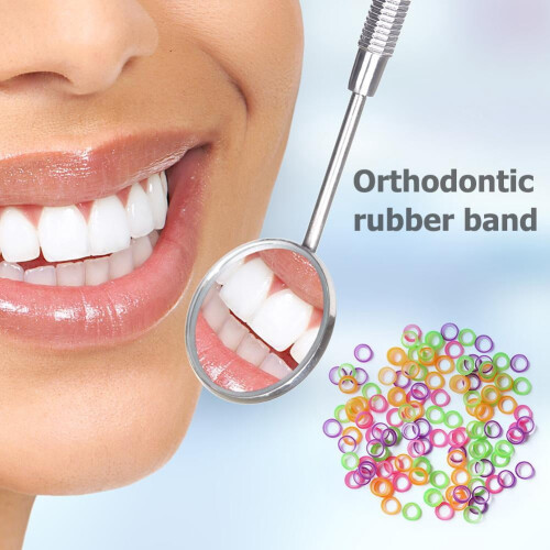 100 τεμάχια ορθοδοντικά λαστιχάκια διαφανή 3,5 ουγγιές 1
