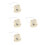 4Pcs Watch Motor Replacement Dc Automatic Winder Durable Plastic Beige 7