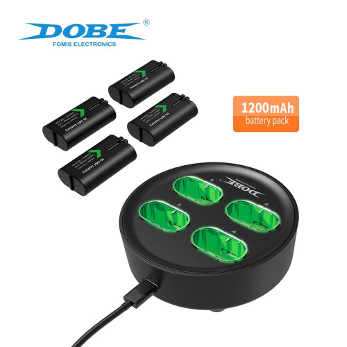 Xbox Universal 4-in-1 Ladestation mit Dual Dock und 2 1
