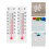 60Pcs Pocket-Size Glass Thermometer Multi-Color for Miniature Display 8