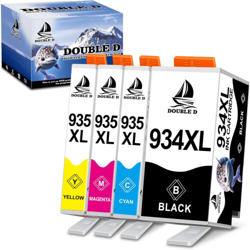 Διπλή συσκευασία κασετών μελανιού D934XL935XL 4 τεμαχίων 1