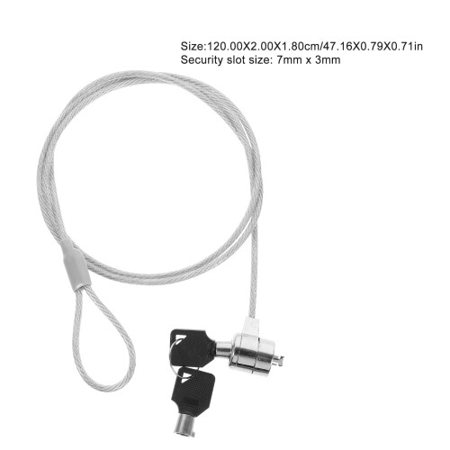 Laptop Cable Lock with Key 2 Pack 1