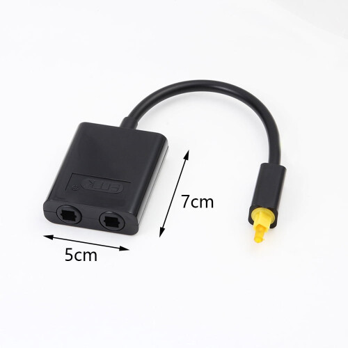 Οπτικός προσαρμογέας ήχου Toslink Splitter1In2Out 1