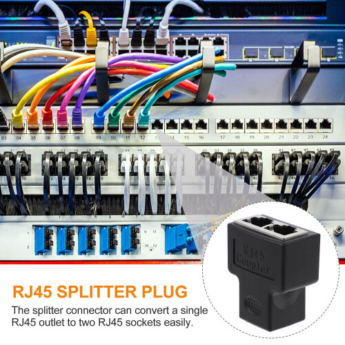 Διαχωριστής Ethernet RJ45 χωρίς επωνυμία, υποδοχή 1 προς 2 1