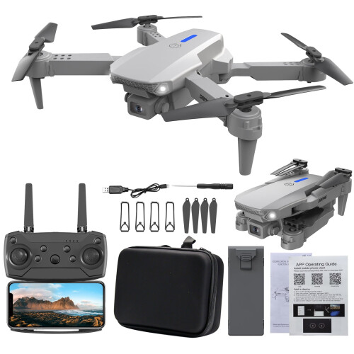 Drón Fillte le Ceamara FPV 1080P, Rialú Aip WiFi 1