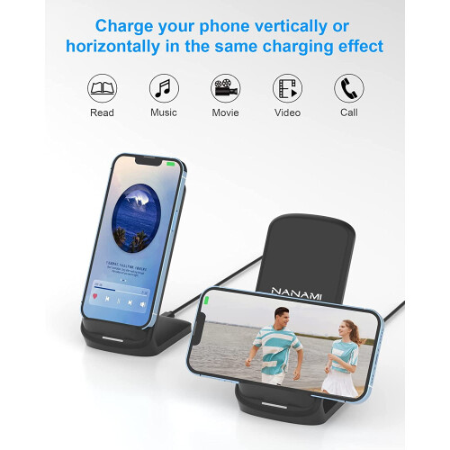 Qi-Certified Wireless Charging Stand 15W 1