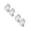 4Pairs Waterproof Windproof Transparent Motorcycle Handlebar Covers 4