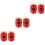 Pastilles ABS Stickers Auto-Adhésifs Cibles Multi 4