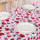 Valentinsdagshjerteduk 60 x 120 tommer polyester 2