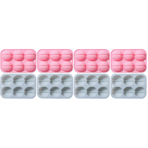 8Pcs Flexible Silicone Brain Shape Chocolate and Candy Baking Molds 2