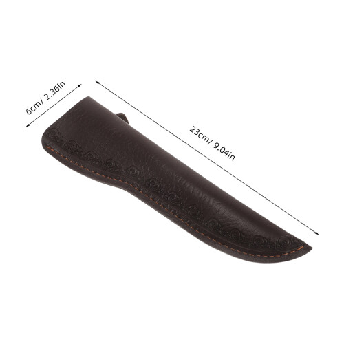 3Pcs Coffee PU Boning Sheaths, Kitchen Covers Set 1