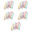 Reusable Plastic Sticky Balls Tape Colorful DIY Decompression Toy 6