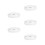 5Pcs Clip on Ceiling Light Shades Silver Plastic for Home Use 3