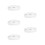 5Pcs Clip on Ceiling Light Shades Silver Plastic for Home Use 5