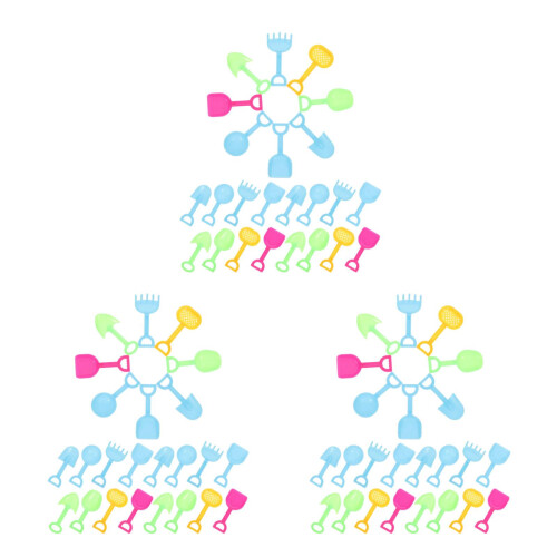 72 Pcs Beach Style Spade Ornaments for Micro Landscape 1
