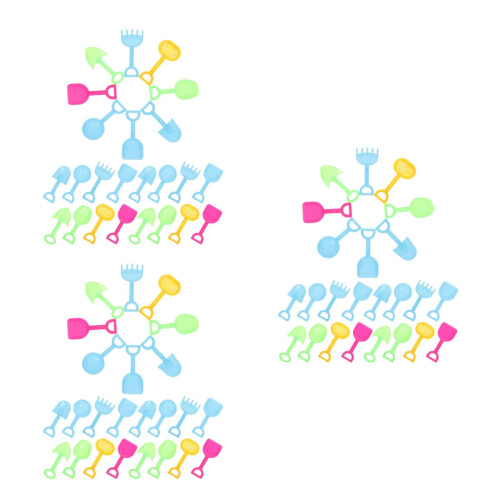 72 Pcs Beach Style Spade Ornaments for Micro Landscape 2