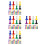 320Pcs Durable Plastic Chess Pieces Multicolor Board Game Tokens Set 6