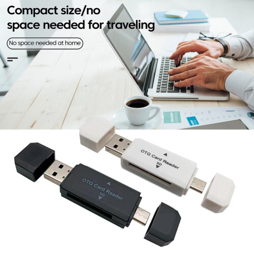 Αναγνώστης καρτών USB2.0 με υποδοχές SD/TF και Type-C 2