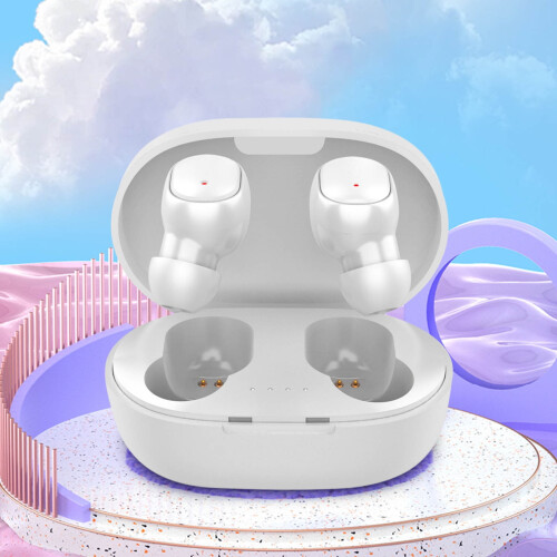 Căști wireless Bluetooth 5.0, rezistente la apă IPX4, cu 2